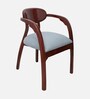 Abetos Teak Wood Arm Chair In Brown Finish