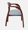 Abetos Teak Wood Arm Chair In Brown Finish