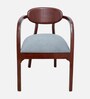 Abetos Teak Wood Arm Chair In Brown Finish