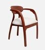 Abetos Teak Wood Arm Chairs In Brown  Finish