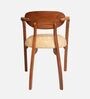 Abetos Teak Wood Arm Chairs In Teak Beige Finish