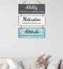 Ability Motivation Attitude Wooden Wall Hanging for Home Office