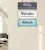 Ability Motivation Attitude Wooden Wall Hanging for Home Office