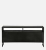 Abner Metal TV Console In Black Finish For TVs Up To 43"