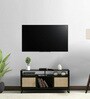 Abner Metal TV Console In Black Finish For TVs Up To 43"
