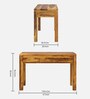 Abomey Writing Table In Natural Teak Finish