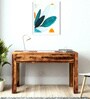 Abomey Writing Table In Natural Teak Finish