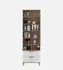 Abran Dresser With Hidden Mirror Storage In High Gloss White Finish