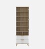 Abran Dresser With Hidden Mirror Storage In High Gloss White Finish