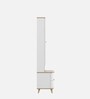 Abran Dresser With Hidden Mirror Storage In High Gloss White Finish