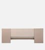 Abran King Size Bed In Brown Colour With Bedside Tables