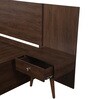 Abran King Size Bed with Storage & Bedside Tables in Brown Colour