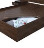 Abran King Size Bed with Storage & Bedside Tables in Brown Colour