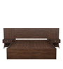 Abran King Size Bed with Storage & Bedside Tables in Brown Colour