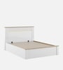 Abran Queen Size Bed With Full Hydraulic Storage In High Gloss White Finish