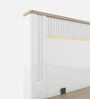 Abran Queen Size Bed With Full Hydraulic Storage In High Gloss White Finish