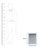 ABS Flora Plastic Bathroom Cabinet with Mirror White