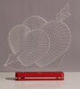ABS Plastic Heart On Heart With Arrow Table LED Lights