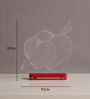 ABS Plastic Heart On Heart With Arrow Table LED Lights