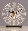 Scorpio Transparent Plastic Table Clock With LED Lights