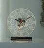 Scorpio Transparent Plastic Table Clock With LED Lights