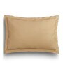 Beige Striped 220 TC Cotton King Sized Bed Sheets with 2 Pillow Covers