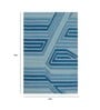 Blue Wool Abstract 3 x 5 Feet Hand Tufted Carpet