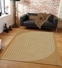 Gold Abstract Wool 3 ft x 5 ft Hand Tufted Carpet