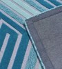 Blue Wool Abstract 4 x 6 Feet Hand Tufted Carpet