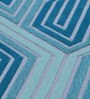 Blue Wool Abstract 4 x 6 Feet Hand Tufted Carpet