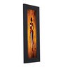 Advanced Black Synthetic Wood Framed People and Places Art Panels Set of 3