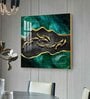 Abstract Allure Glass Finish Square Wall Art