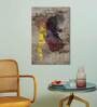 Abstract Art 16"x24" Stretched and Framed in Teakwood Art Print