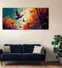 Abstract Of Forest Landscape With Birds Canvas Wall Painting