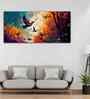 Abstract Of Forest Landscape With Birds Canvas Wall Painting