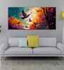 Abstract Of Forest Landscape With Birds Canvas Wall Painting