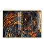 Abstract Background Geometric Art Acrylic Framed Art Panel (Set Of 2)