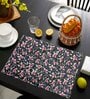 Abstract Black & Red (12 x 17.5) Cotton (Set of 6) Placemats
