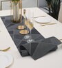 Abstract Black (53 x12) PVC Table Runner