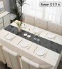 Abstract Black (71 x12) PVC Table Runner