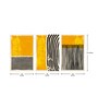Arthur Yellow Cotton Canvas Framed Art Panels Set of 3