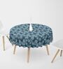 Retro (48x48) Blue Canvas Table Cloth