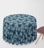 Retro (48x48) Blue Canvas Table Cloth