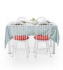 Wave (72x48) Blue Canvas Table Cloth