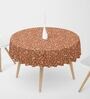 Abstract (54x54) Brown Canvas Table Cloth
