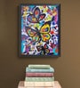 Abstract Butterfly Handmade Acrylic Paint On Canvas Unframed
