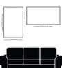 Abstract Circle and Square Prints Set of 4 Canvas Wall Painting Black Frame