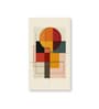 Abstract Circle and Square Prints Set of 4 Canvas Wall Painting Stretch Canvas Frame