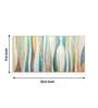 Abstract Colorfall Glass Finish Horizontal Wall Art