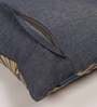 Grey Traditional Pattern Cotton 16 x 16 Inches Cushion Cover